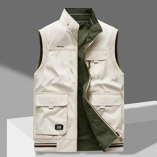 Valcrest™ – Gilet multi-poches de luxe pour homme